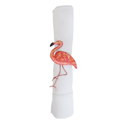 Gallerie II Flamingo Napkin Ring Set of 6