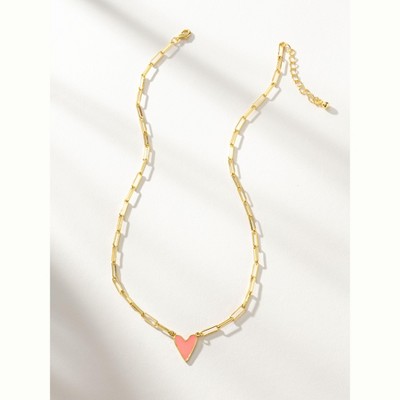 Uncommon James Enamel Heart Necklace