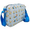 Disney Bag, Crossbody, Rectangle, Donald Duck Expression Blocks, Baby Blue, Vegan Leather - 2 of 4