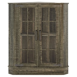 Fredees Farmhouse Corner Cabinet with LED Light, Small Bathroom Cabinet for Laundry, Living Room, Bedroom, or Kitchen - 1 of 4