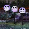 Gemmy Halloween Lightshow Pathway CandleFlicker Nightmare Before Christmas Decor S/3 Disney, Black - 2 of 2