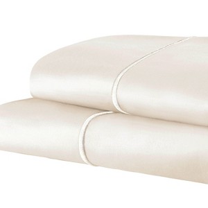 1500 Thread Count Solid 2 Piece Cotton Luxury Premium Pillowcase Set by Blue Nile Mills - 1 of 3