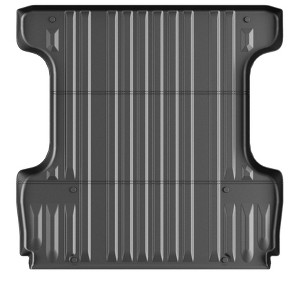 5.5FT (67.1") Custom Fit Truck Bed Mat for 2007-2021 Toyota Tundra CrewMax ¨C All-Weather TPE Bed Liner, Black (1-Pack) - 1 of 4