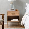 MH London Etna 23" Solid Wood and Iron Nightstand with Drawer - Natural - 3 of 4