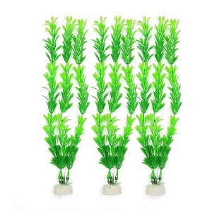 Unique Bargains Landscape Artificial Rotala Rotundifolia Plant for Betta Tank Green 3 Pcs - 1 of 4