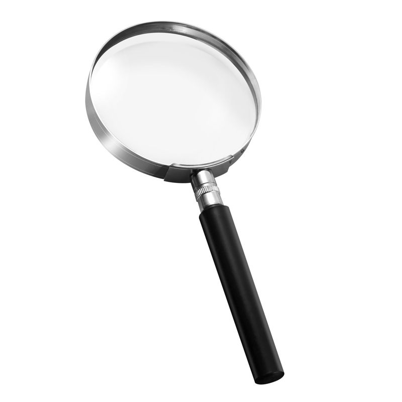 Insten Large 3X Handheld Magnifying Glass, 4" Magnifier Loupe for Reading Seniors Kids Science Insect - 100mm, 1 of 9