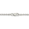 Black Bow Jewelry 2.5mm Sterling Silver D/C Solid Open Cable Chain Necklace - 3 of 4