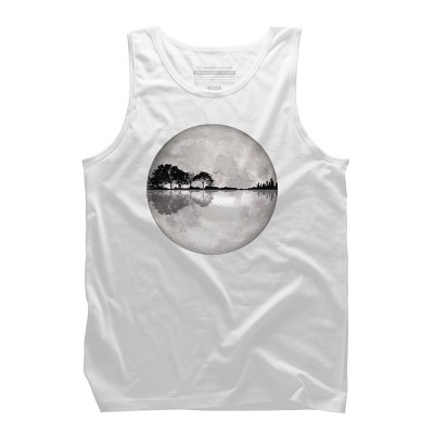 Men's Design By Humans Moonlight Nature Guitar II By Maryedenoa Tank Top