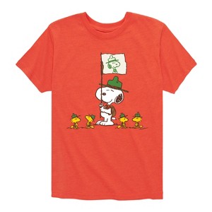 Boys' - Peanuts - Snoopy And Group Short Sleeve Graphic T-Shirt - 1 of 4