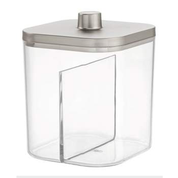 iDESIGN Ilese Divided Canister Clear/Brushed Nickel