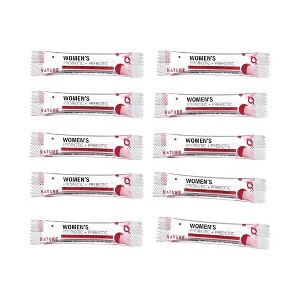 NATURE TARGET Women's Probiotic Powder (Prebiotics + 13 Strains) for Weight Loss, Digestive & Immune Health. Non-GMO, Gluten-Free - 10 / 30 Packets - 1 of 4