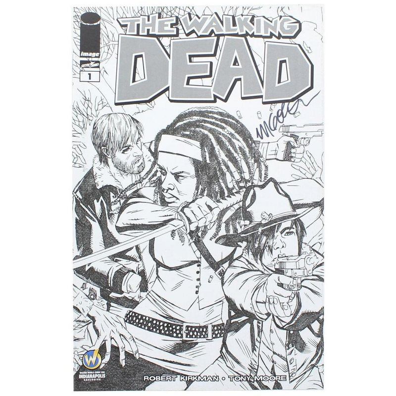 Toynk Image Comics The Walking Dead #1 | WW Indianapolis B&W Cover | AUTOGRAPHED, 1 of 2