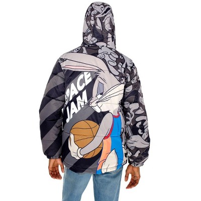 Members Only Space Jam Printed Puffer Jacket for Men