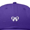 Dalix Bow Embroidered Coquette Cotton Summer Cute Outdoor Baseball Cap Dad Hat Womens - 2 of 4