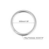 Unique Bargains Hanging Hardware 316 Stainless Steel Welded O-Rings 2 Pcs - 2 of 4