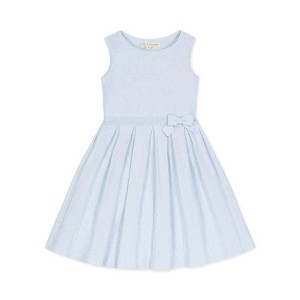 Hope & Henry Heirloom Girls' Organic Sleeveless Pleated Sweater Dress with Bow, Kids - 1 of 4