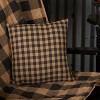 Black Check Fabric Pillow 12x12 VHC Brands - 3 of 3