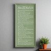 Slickblue Rustic Wall Sign – A to ZEN of Life Quote – Mindfulness & Motivation Wood Decor – 9x18 Inches, Color Options - 2 of 3