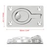 Unique Bargains 316 Stainless Steel 62x44mm Boat Floor Locker Hatch Lift Flush Ring Pull Handles - 3 of 4