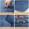 Foldable Futon Mattress Solid Color Floor Mattress Japanese Floor Bed Tatami Mattresses for Dorm Living Room - 3 of 4