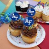 U.S. Air Force Academy Primary Logo Cupcake Picks Toppers Decoration Set of 6 - 4 of 4
