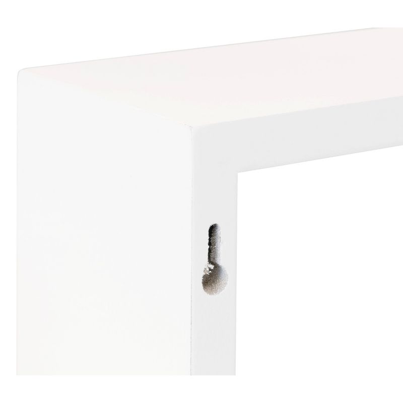 Set of 3 Cubbi Floating Wall Shelves White, 4 of 7