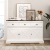 NicBex 39.37"/ 40.04"/39.76"/33.07" Modern Sideboard,Kitchen Storage Cabinets with Doors and Drawers for Kitchen and Dining Room,White Walnut - 4 of 4