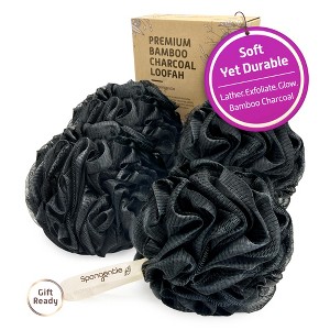 Spongentle Loofah Bath Sponge, Exfoliating Scrubber for Bath & Shower, Ideal for Women & Men, 60g/70g - 1 of 4