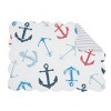 C&F Home Anchors Away Cotton Quilted Rectangular Reversible Placemat Set of 6 - 2 of 4