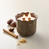 2 Wood Wick Ceramic Scalloped Rim Jar Candle 11oz - Hearth & Hand™ with Magnolia - 2 of 3