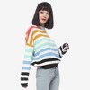 Anna-Kaci Women's Striped Knit Sweater with Crew Neck and Long Sleeves - 2 of 4