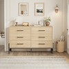 6 Drawer Double Dresser for Bedroom, Wide Drawer with Storage Freestanding, Wooden Closet Storage Chest for Bedroom, Hallway and Entryway - 2 of 4