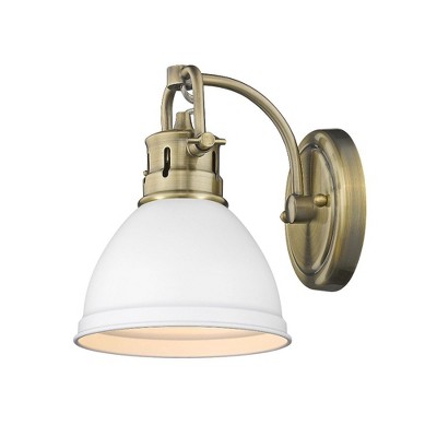 Duncan Transitional 8.5" Silver-Bronze Bath Vanity Light
