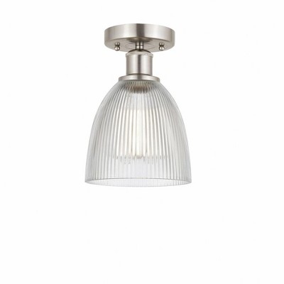 Castile - 1 Light Semi-Flush Mount In Industrial Style-9.75 Inches Tall and 6 Inches Wide