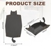 Unique Bargains Foldable Desk Organizing Key Coin Cat Design Jewelry Storage Tray 7.7" x 5.1" x 4" - 2 of 4