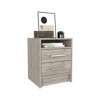 FONTOI 20"H Nightstand with Two Drawers&Handles, End Table with Spacious Storage Space for Bedroom, Gray, 15.7"*19.9"*14.7" - 4 of 4