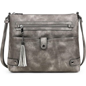 Large Crossbody Purses for Women Crossbody Bag, Multi Pocket Shoulder Bag - 1 of 4