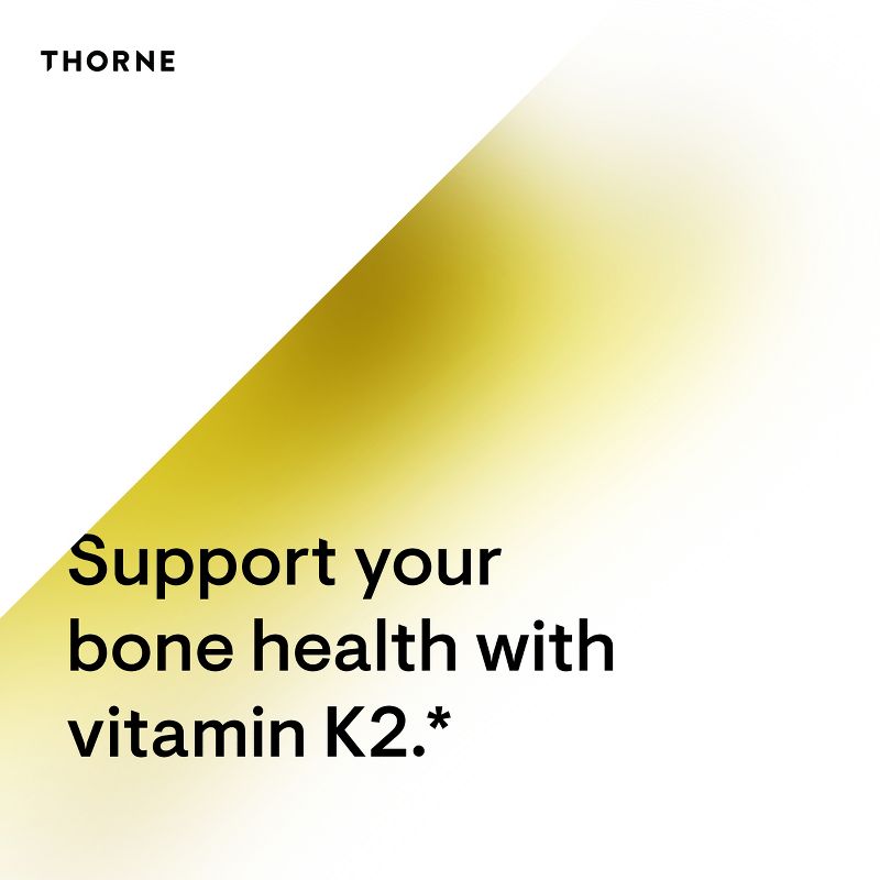 Thorne Vitamin K2 Liquid (1 mg per drop) - Concentrated Vitamin K2 Supplement for Heart and Bone Support - 1 Fl Oz, 5 of 8