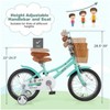 VASIP 16'' Kids Bike Height Adjustable Handlebar Seat Basket Bell Training Wheels - 2 of 4