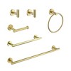Wall-Mounted 6-Piece Stainless Steel Towel Rack Set for Bathroom �C Sleek & Durable Storage - 2 of 4