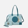 MKF Collection Louise Women’s Tote Bag and Wallet Set by Mia K- Baby Blue Navy - 2 of 4