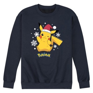 Men's - Pokémon - Holiday Designs Graphic Fleece Sweatshirt - 1 of 4