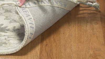 Handmade Tufted Wool Rectangular Rug in Geometric Gray