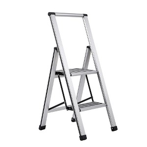 BirdRock Home 2-Step Slim Aluminum Step Ladder - 1 of 4