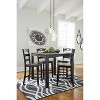Set of 5 Froshburg Square Counter Dining Table Set Black/Brown - Signature Design by Ashley - image 4 of 4