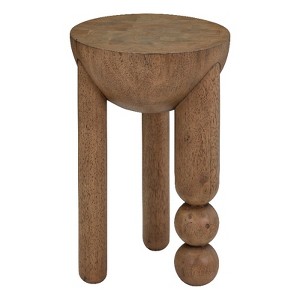 Morse Cognac Wood Accent Table - 1 of 4