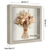 Americanflat 11x11 Shadow Box Frame in Drift wood with Soft Linen Back - Composite Wood with Polished Glass for Wall and Tabletop - 2 of 4
