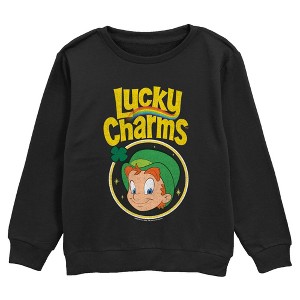 Boy's Lucky Charms St. Patrick's Day Leprechaun Logo Sweatshirt - 1 of 2
