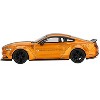 Ford Mustang "LB-Works" LB Gold Metallic with Black Stripes Limited Edition 1/64 Diecast Model Car by Mini GT - 3 of 4