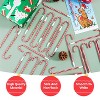 Joyfy Christmas Candy Cane Pens – Festive Red & White Striped Ballpoint Pens – Holiday Party Favors & Stocking Stuffers - 3 of 4